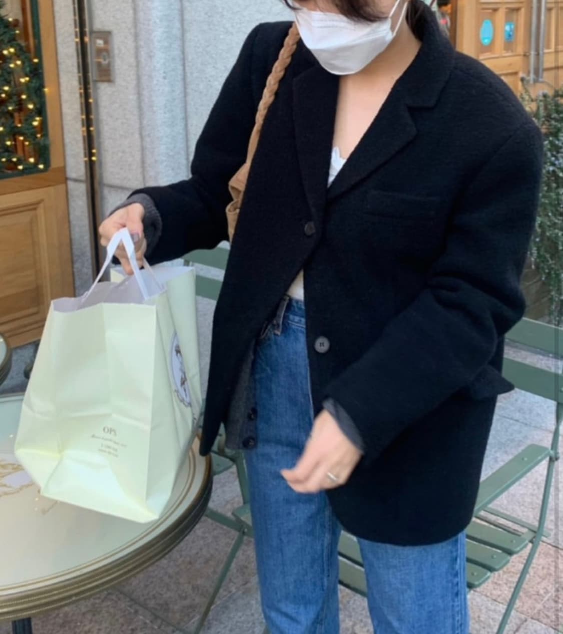 타낫 울 부클 자켓 상품이미지5