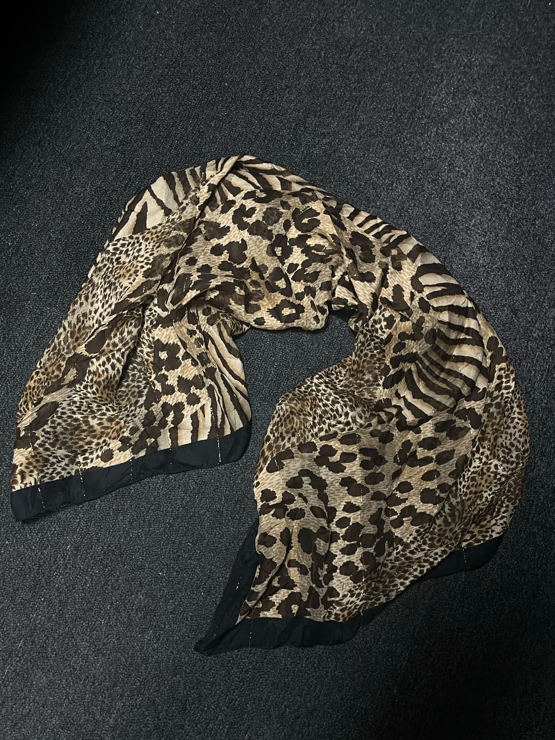 Vintage leopard scarf  상품이미지3