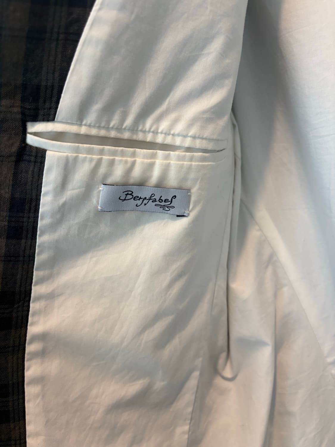 Bergfabel linen farmer check jacket 상품이미지3
