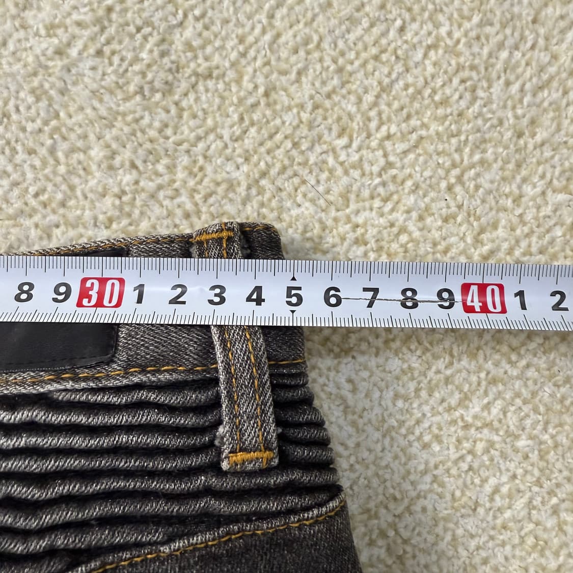 [46] 발망 바이커진 워싱 흑청 데님팬츠 0108T1 상품이미지6