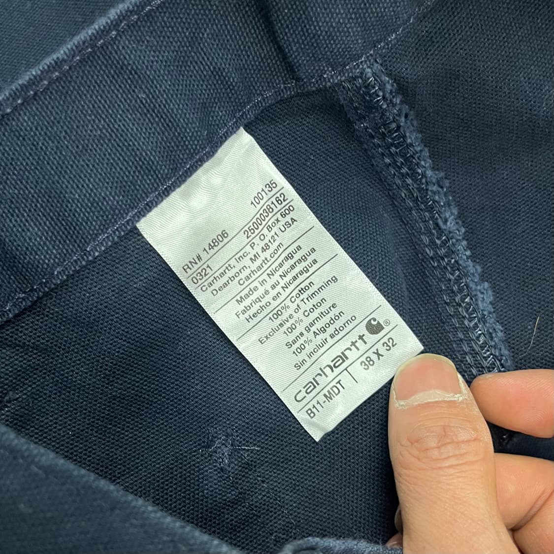 칼하트 B11 MDT 카펜터 팬츠 (38“) 상품이미지5