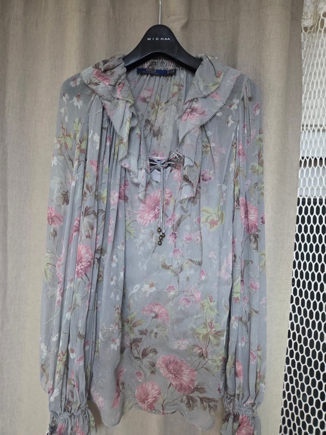 폴로 플로랄 블라우스 상품이미지1