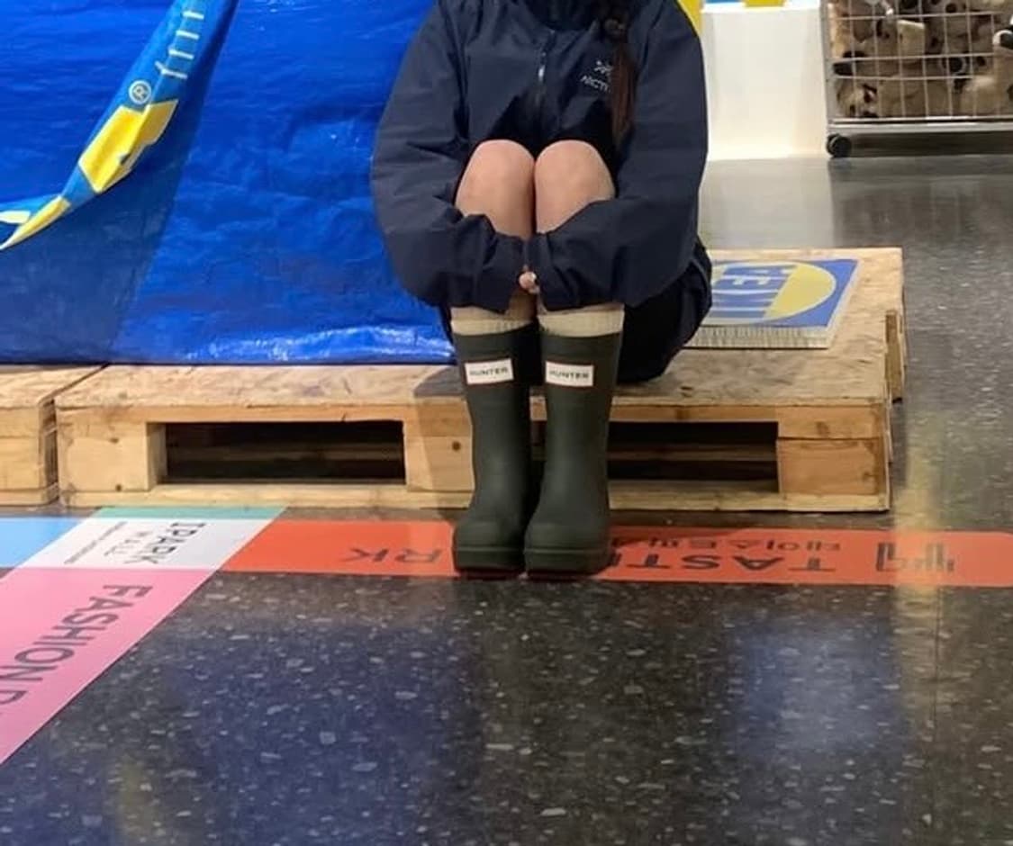 헌터 오리지날 숏 레인부츠 카키 상품이미지3