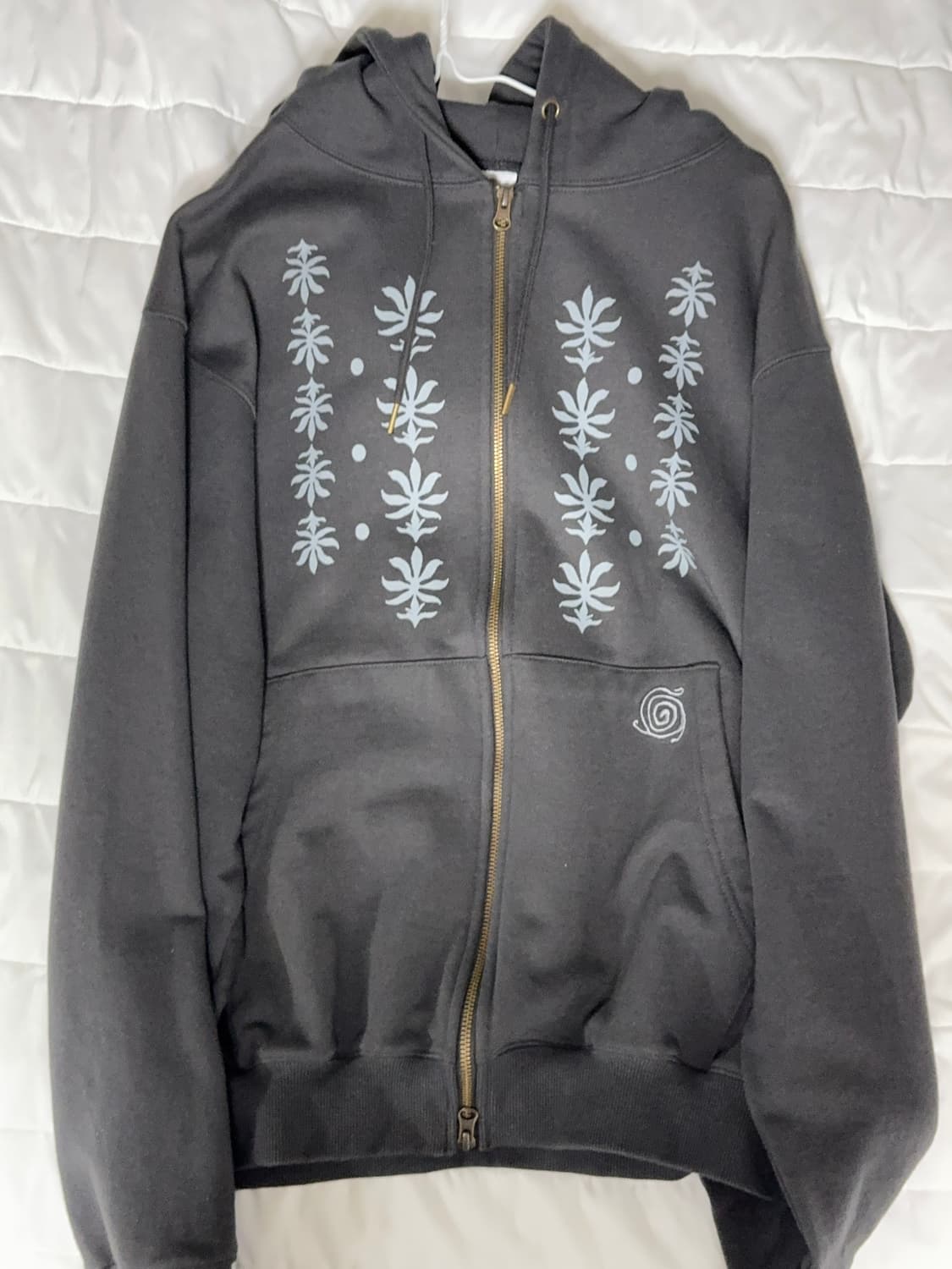 더콜디스트모먼트 에스닉 후드집업 차콜 M 상품이미지2