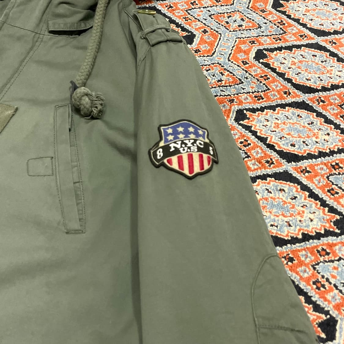 타미힐피거데님 카키 롱 야상점퍼 남성L 상품이미지5