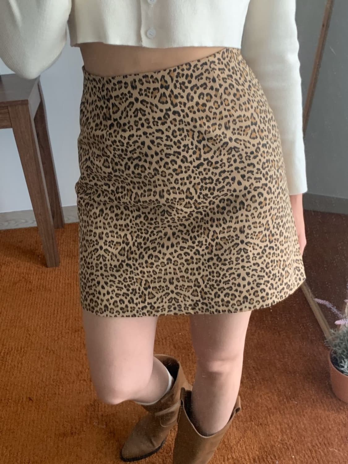 [새상품] 루루서울 레오파드 스커트 베이지 상품이미지2