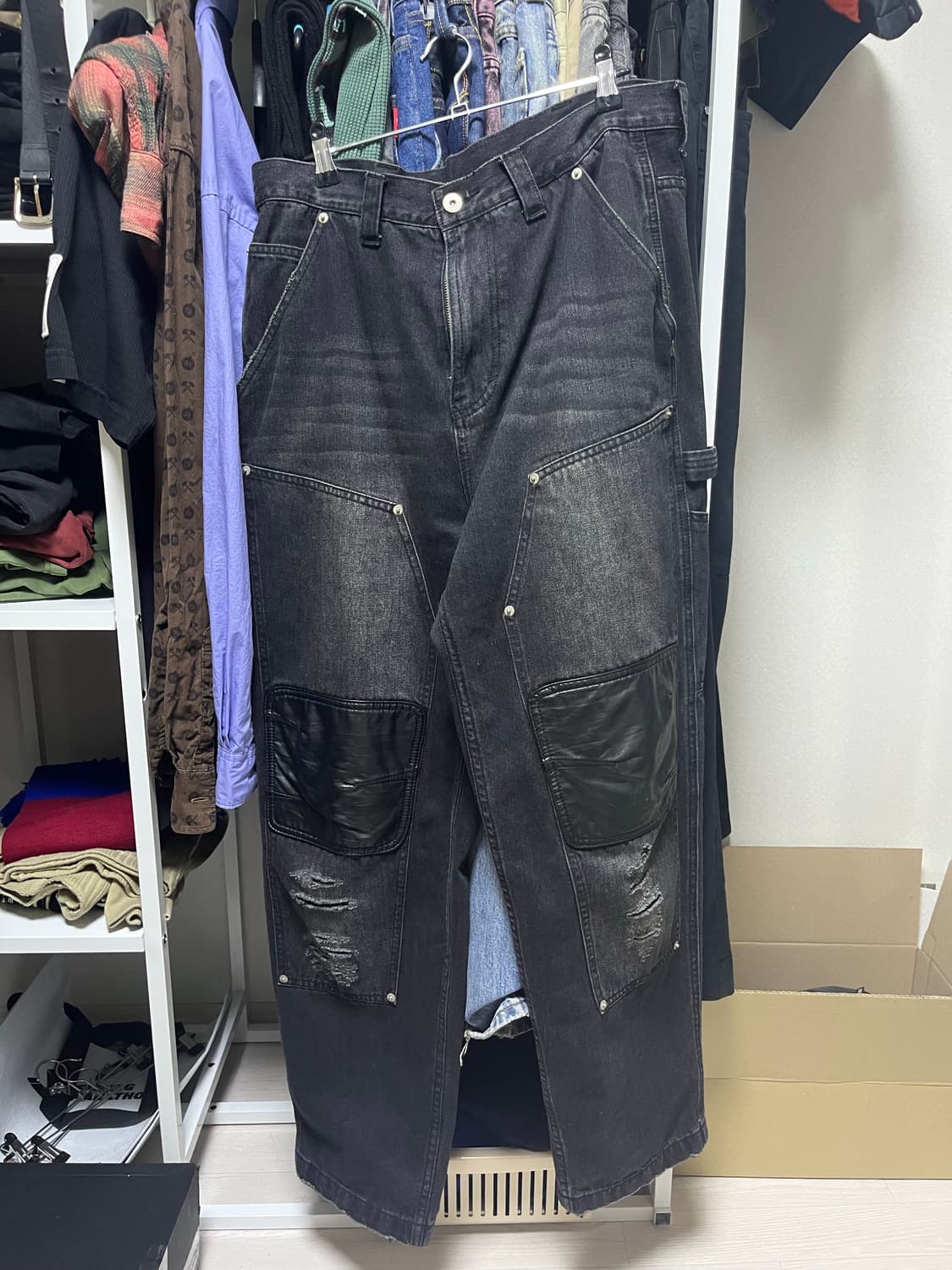 인세인개러지 더블니 팬츠 2사이즈 상품이미지1