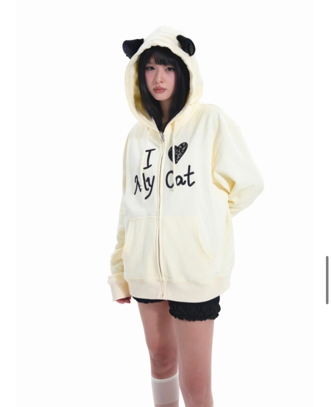 Eatmeplz 고양이 귀 후드집업 상품이미지3