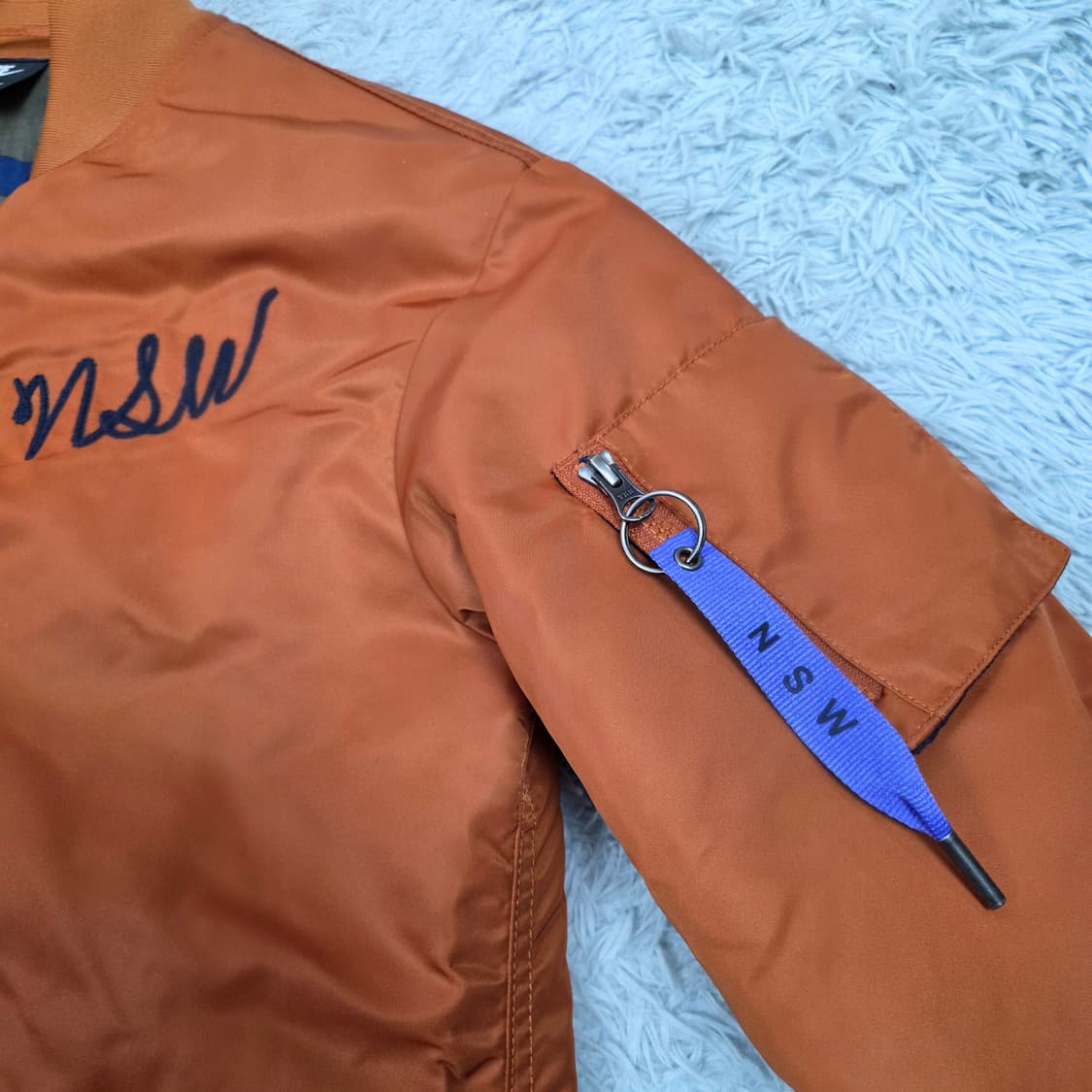 나이키 NSW 여성 MA-1 롱 봄버 자켓 M 상품이미지6