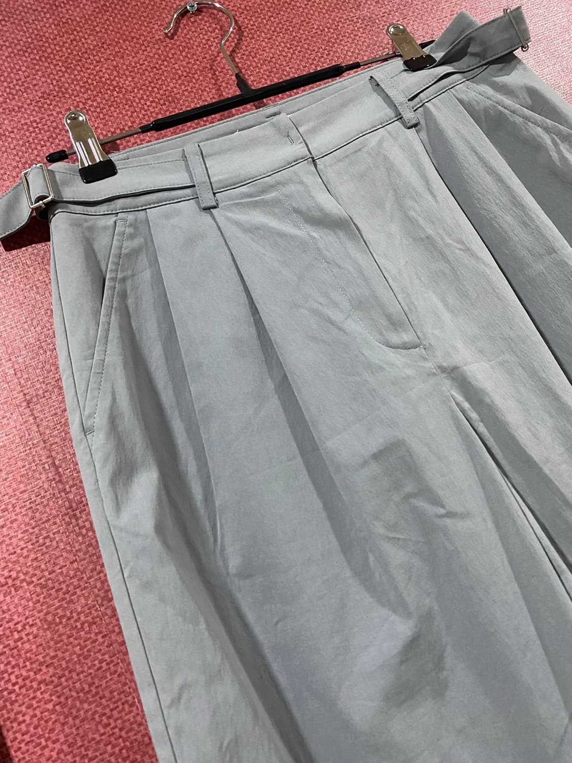 믹쏘 그레이 핀턱 와이드 슬랙스 24 상품이미지2