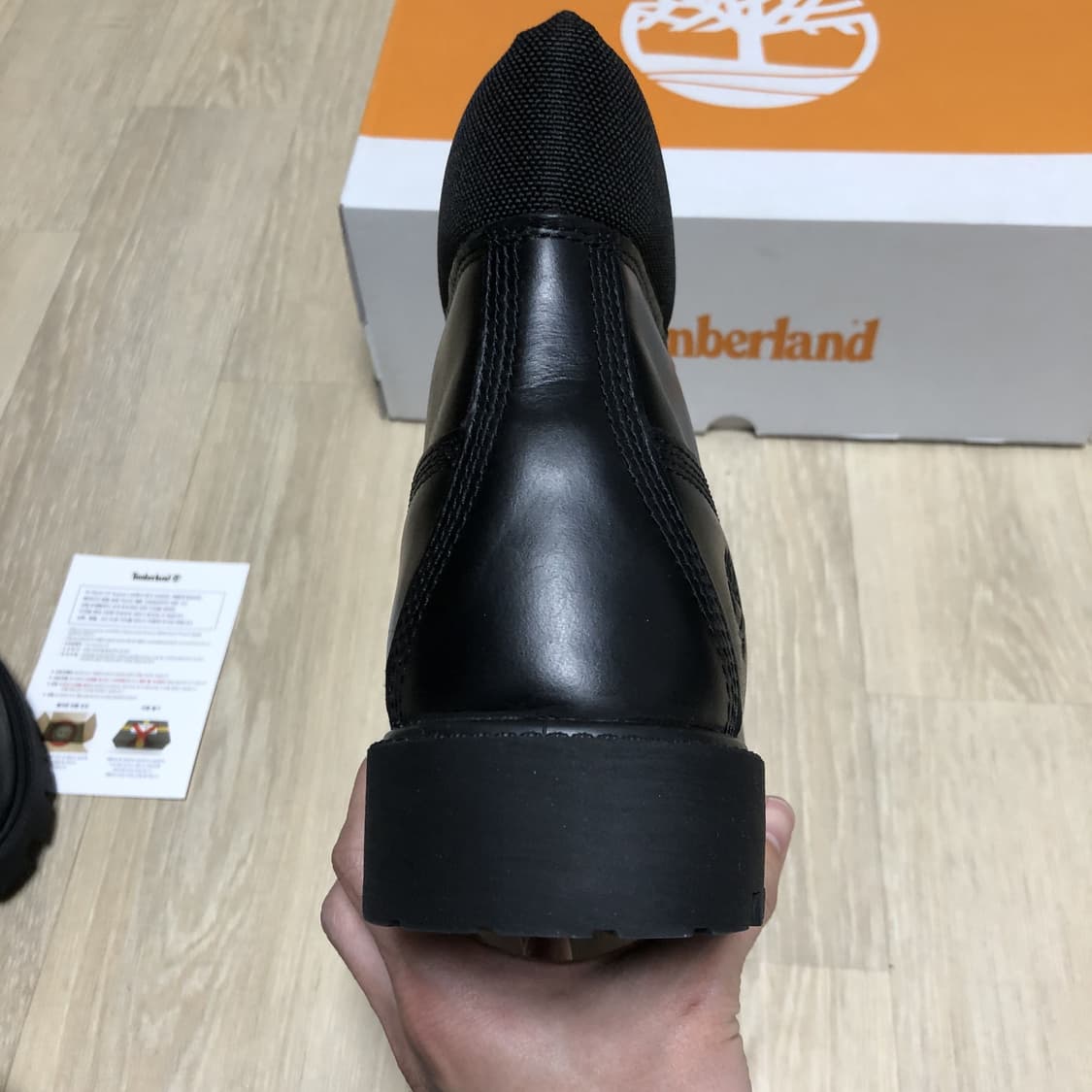 (265) 새상품 팀버랜드 6인치 헤리티지 프리미엄 부츠 레더 블랙 상품이미지6