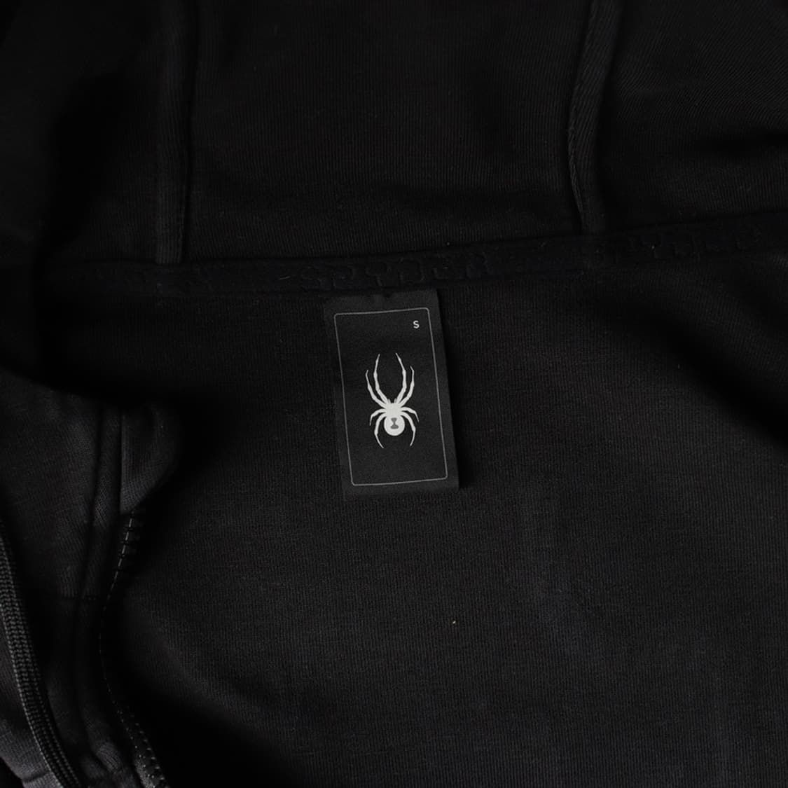 스파이더 블랙 빅로고 테크 후드 집업 S 상품이미지5