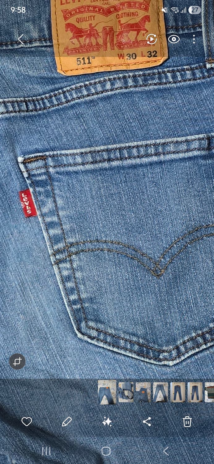 리바이스 511 청바지 W30 L32 상품이미지7