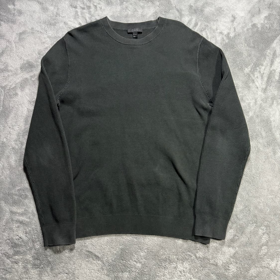 COS 코스 카키 골지 니트  상품이미지1