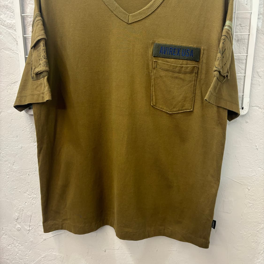 아비렉스 카키 반팔 티셔츠 2XL 상품이미지4