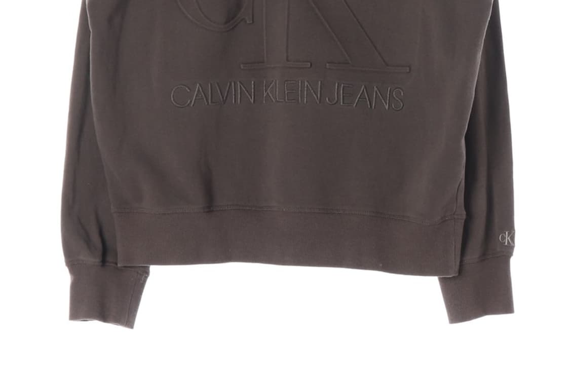 캘빈클라인 진 엠보 빅로고 스웨트셔츠 브라운 L 상품이미지4