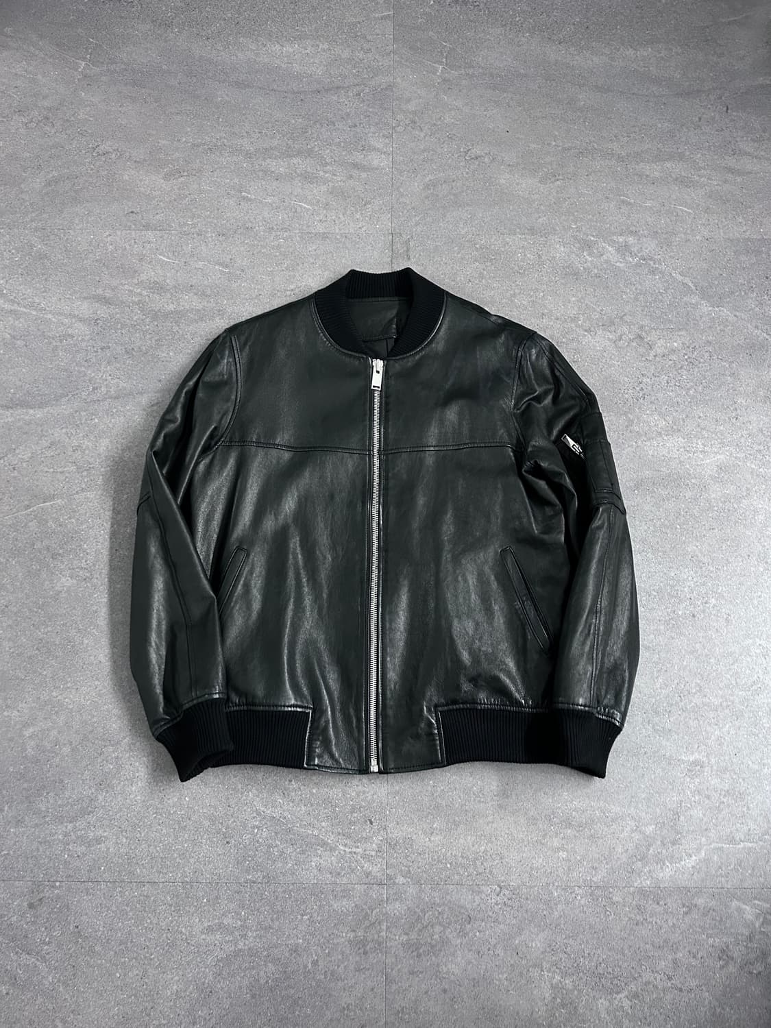 이탈리안 싱글 봄버 램스킨 자켓 상품이미지5