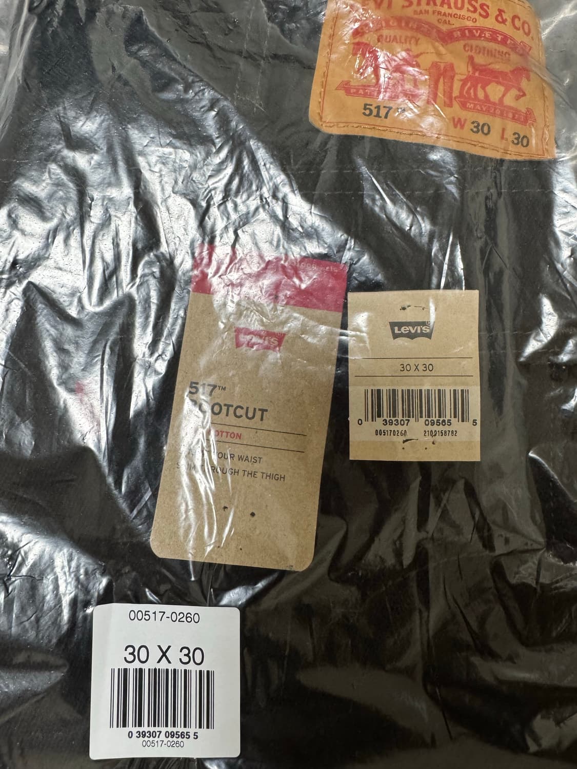 리바이스 517 부츠컷 블랙 30/30 상품이미지2