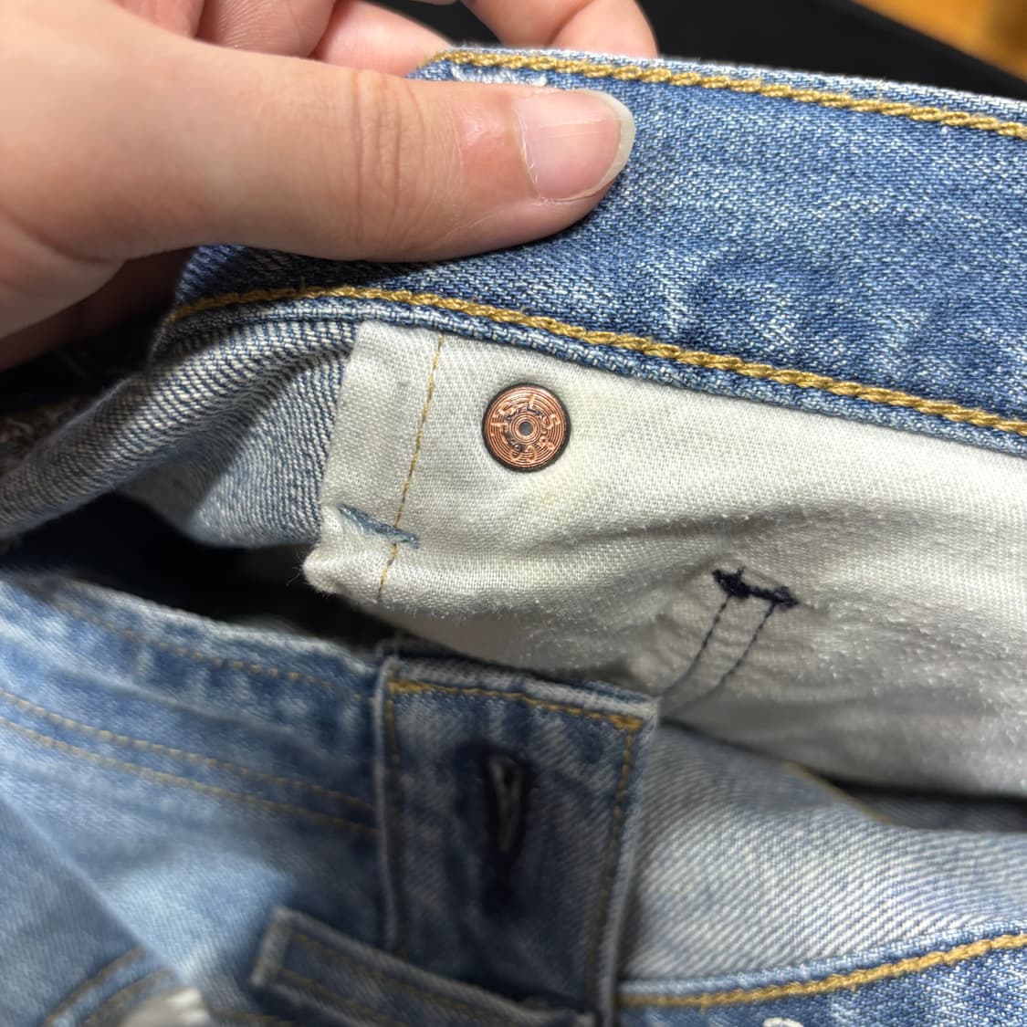 36 리바이스512 연청 세미와이드 데님팬츠 상품이미지5