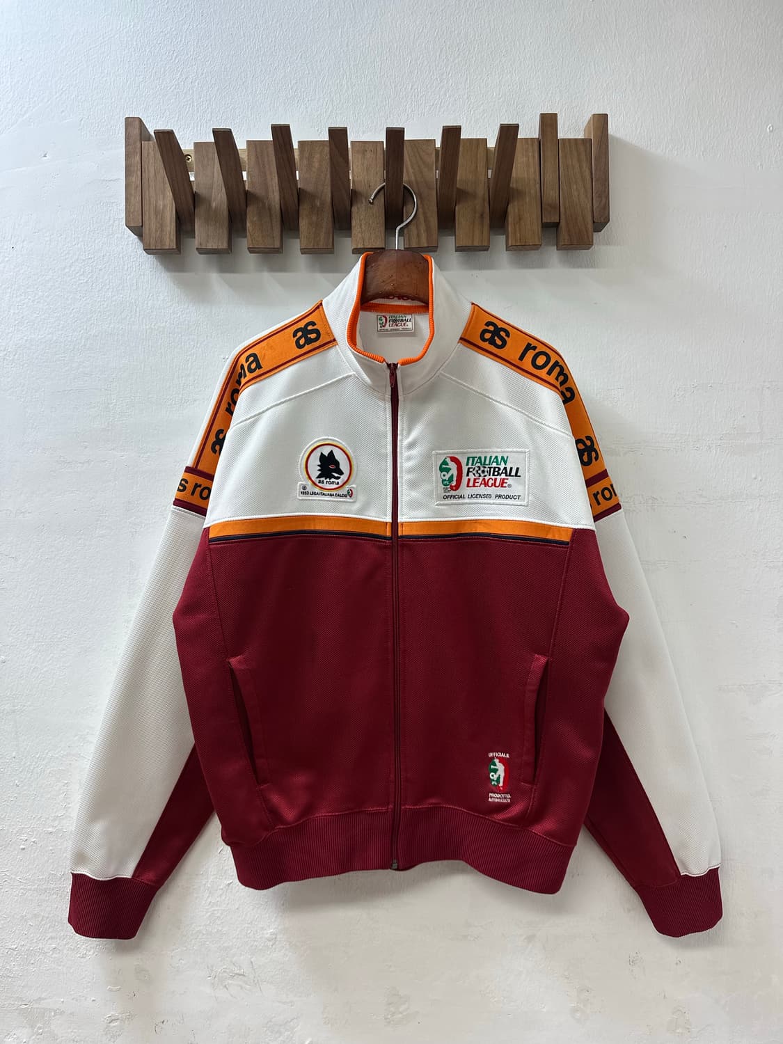 AS Roma 1993 이탈리아 풋볼 리그 공식 트랙 져지 자켓 상품이미지1