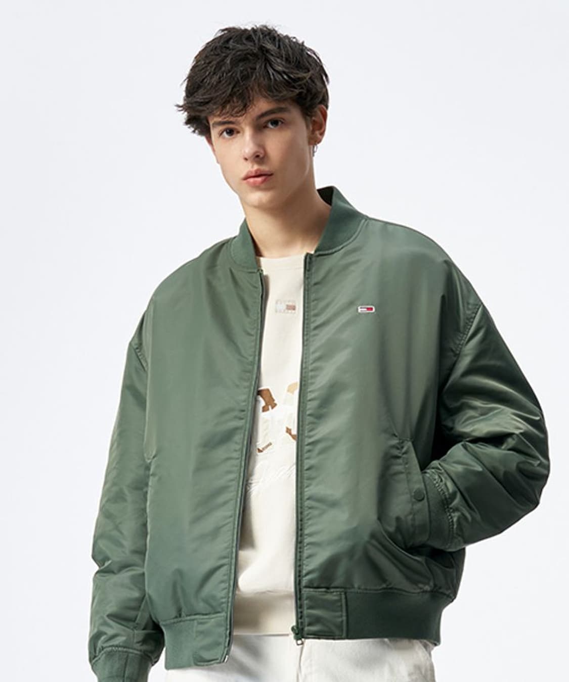 타미진스 봄버 자켓 카키 상태 A급 상품이미지1