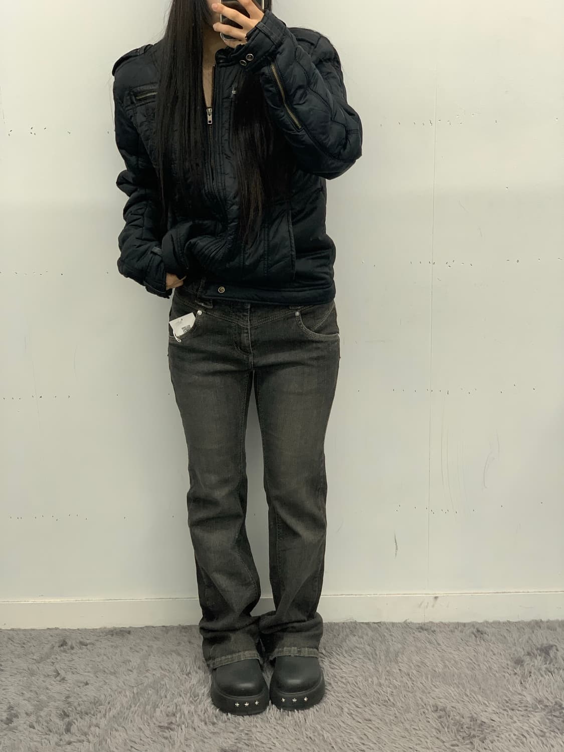 재패니즈 흑청 슬림핏 데님 상품이미지1