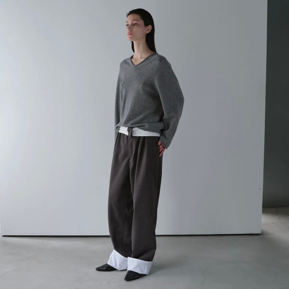 25FW 오브헤덴 세렌 브이넥 울 니트 상품이미지2