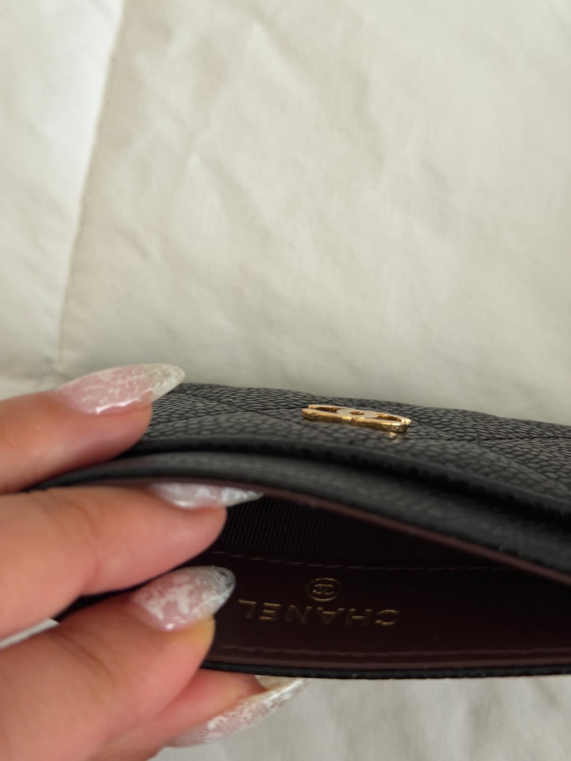 샤넬 카드지갑 캐비어 금장 31번대 상품이미지6