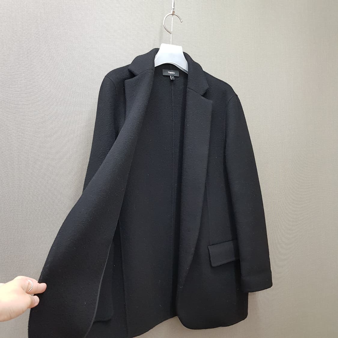 띠어리 캐시미어 블렌드 테일러드 코트 S사이즈 상품이미지2