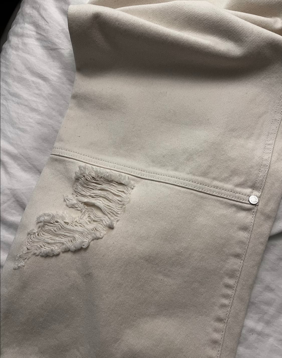 etudes paris ripped quarter 데님 더블니 48 상품이미지7