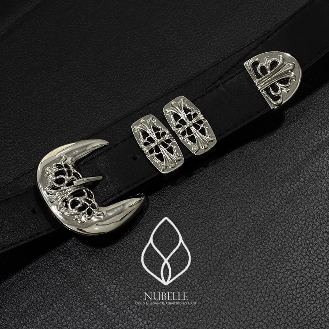 🌗 Chrome western belt / 크롬 볼드 웨스턴 벨트 상품이미지3