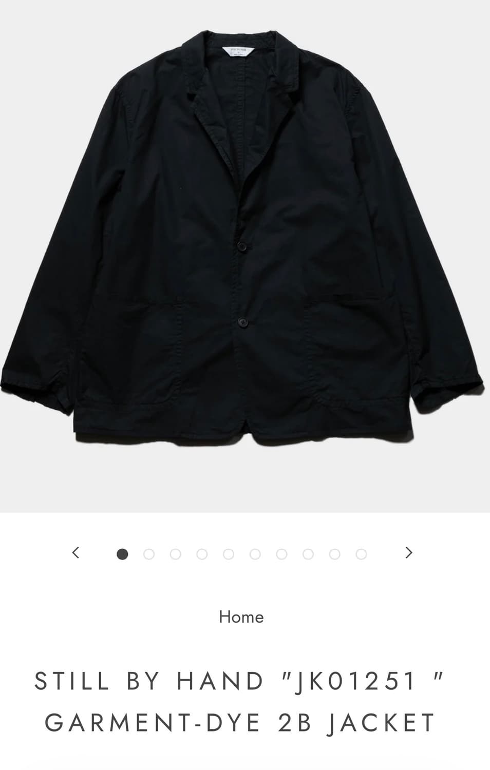 스틸바이핸드 still by hand garment dyed 자켓 상품이미지3