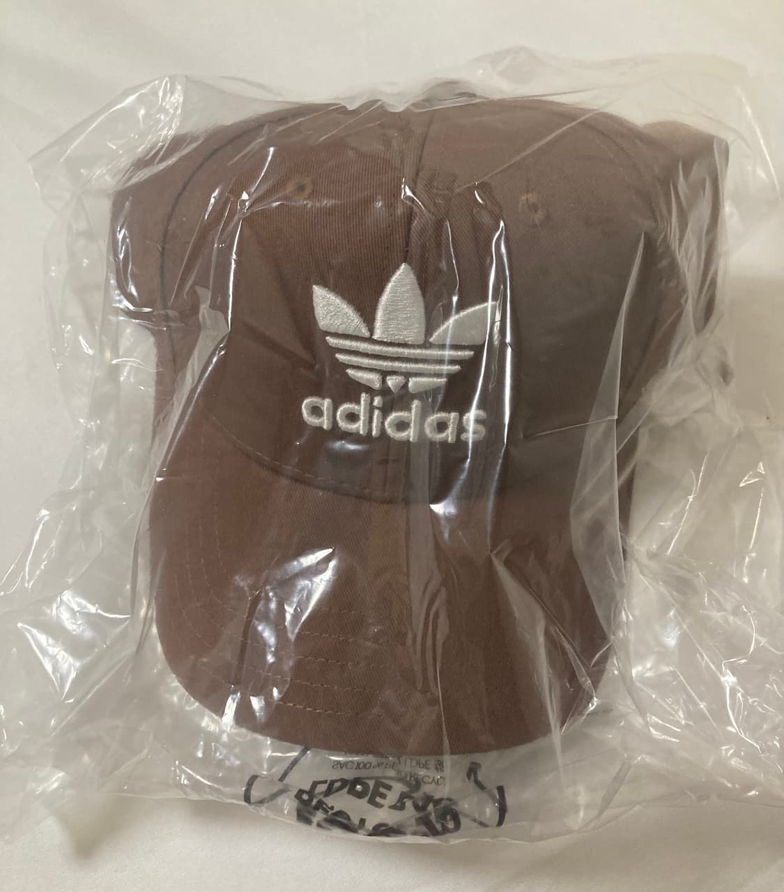 아디다스 불꽃마크 갈색 자수 볼캡 브라운 야구모자 (새상품) 상품이미지1