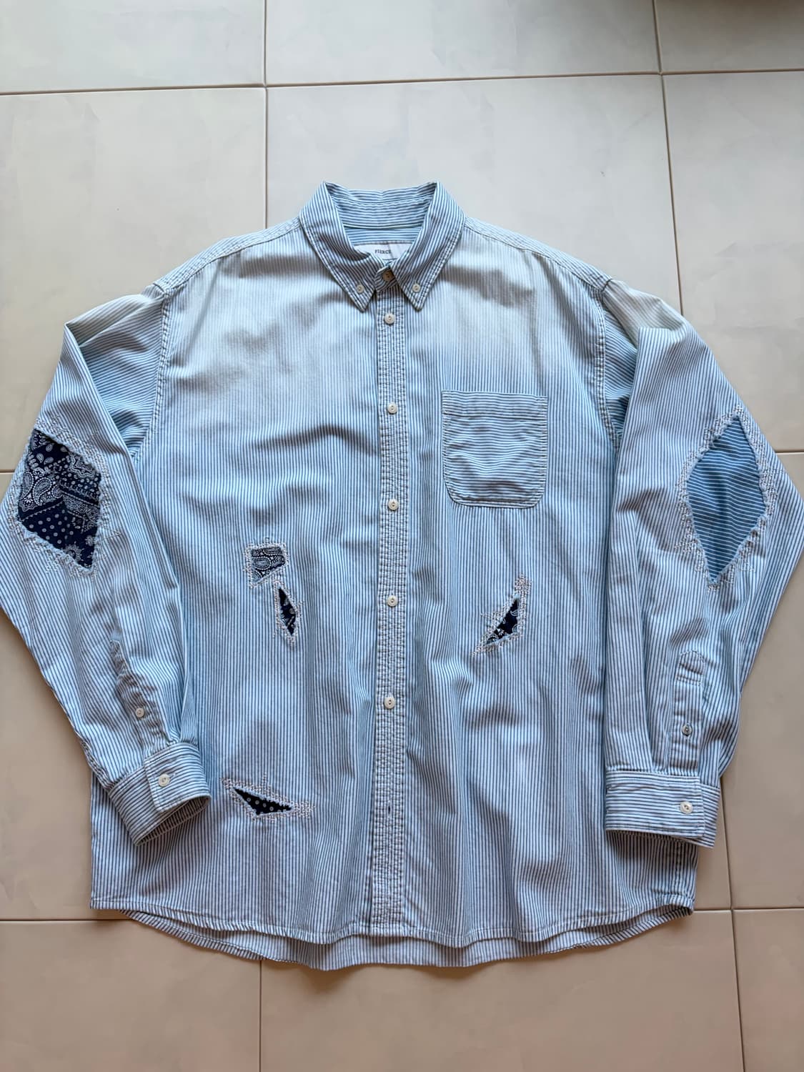 피어스 히코리 반다나 옥스포드 셔츠 M(105) 상품이미지1