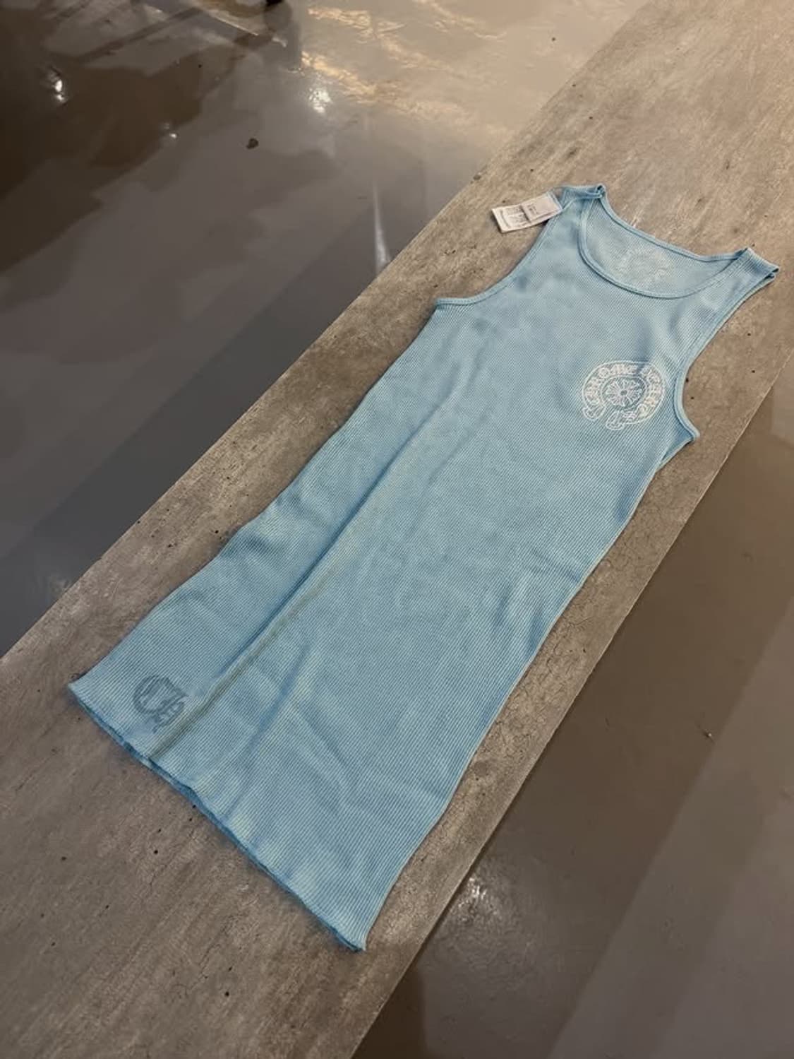 [L]크롬하츠 홀스슈 립 탱크탑 베이비 블루 상품이미지4