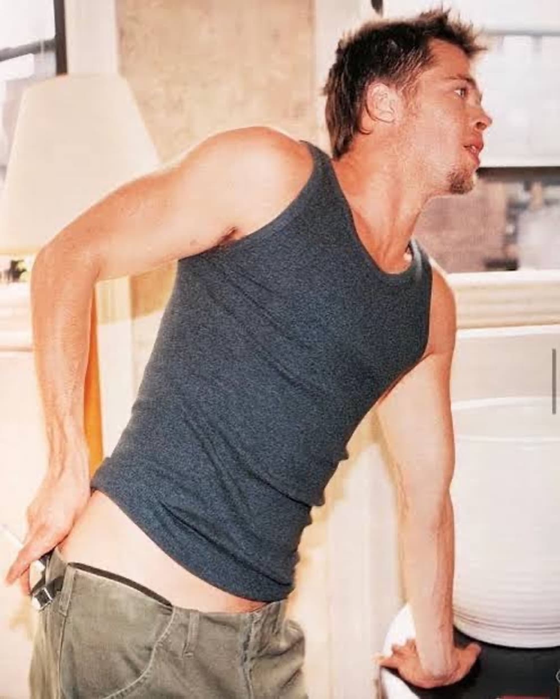 1999 헬무트랭 본디지 스트랩 팬츠 브래드 피트 착용 상품이미지2