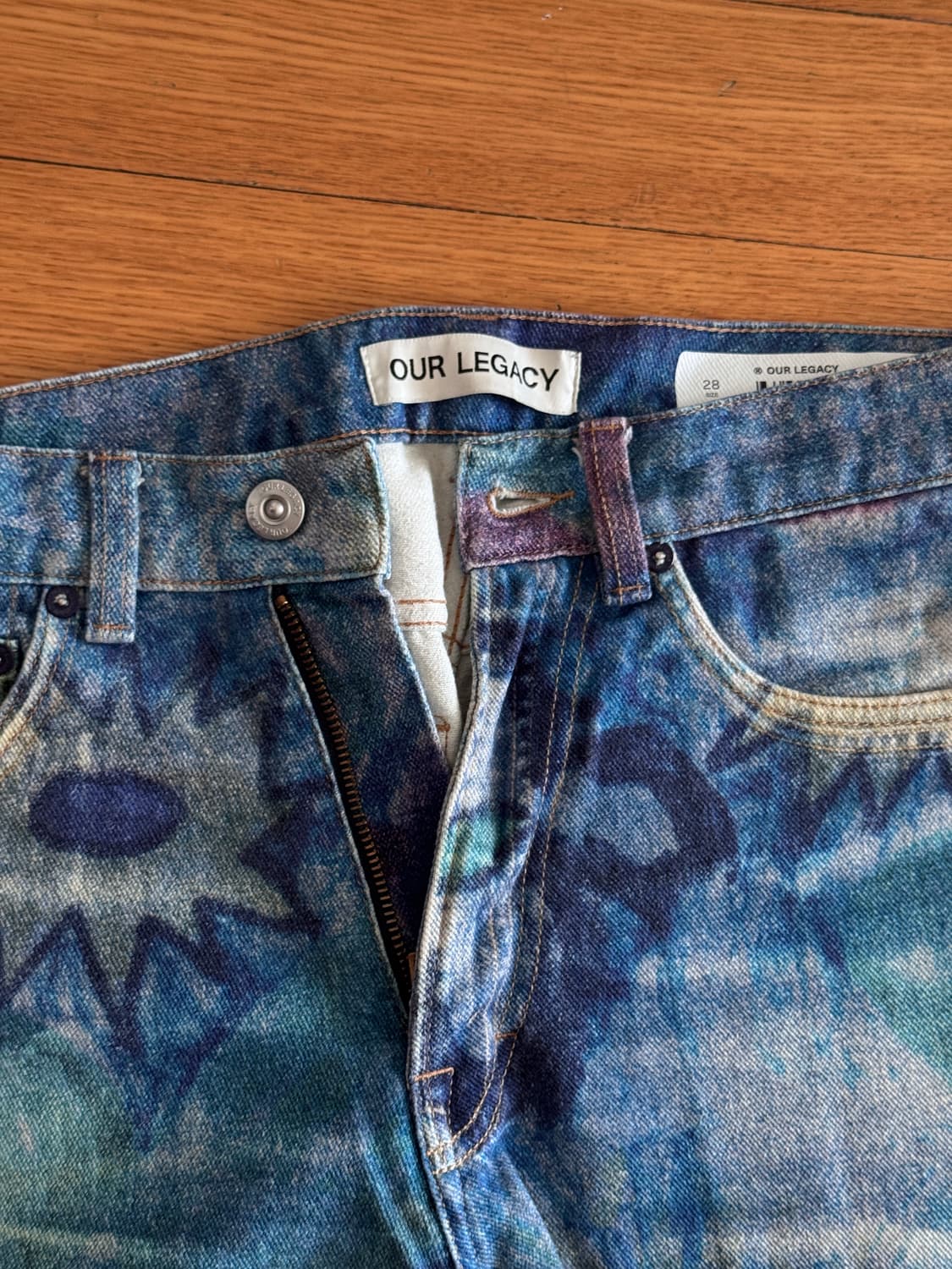 아워레가시 써드컷 디지털 초크 플라워 데님 28사이즈  상품이미지3