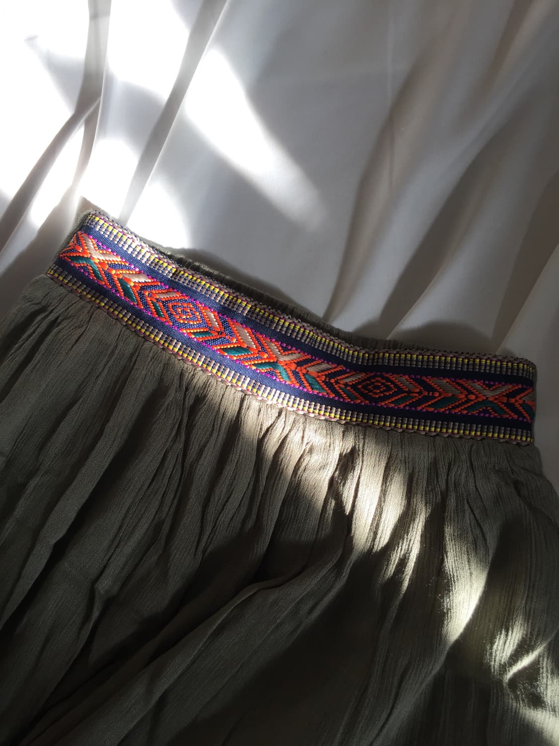 보헤미안 포인트 롱스커트 상품이미지1