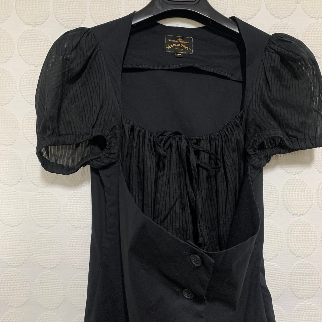 비비안웨스트우드 퍼프 소매 레이어드 원피스 상품이미지4