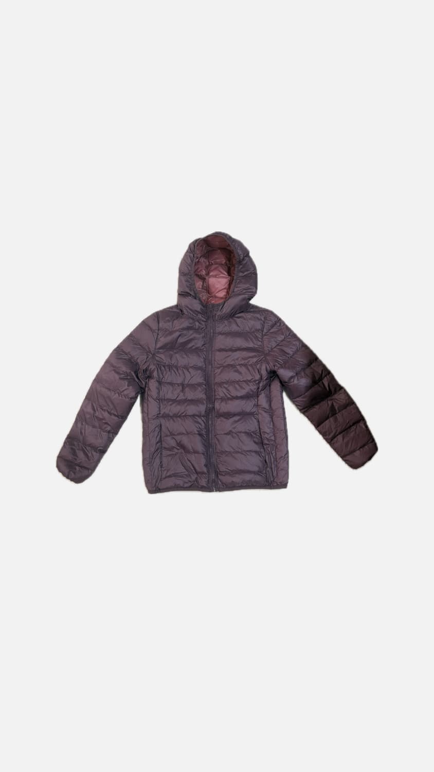 리버시블 자주색 경량패딩 상품이미지1