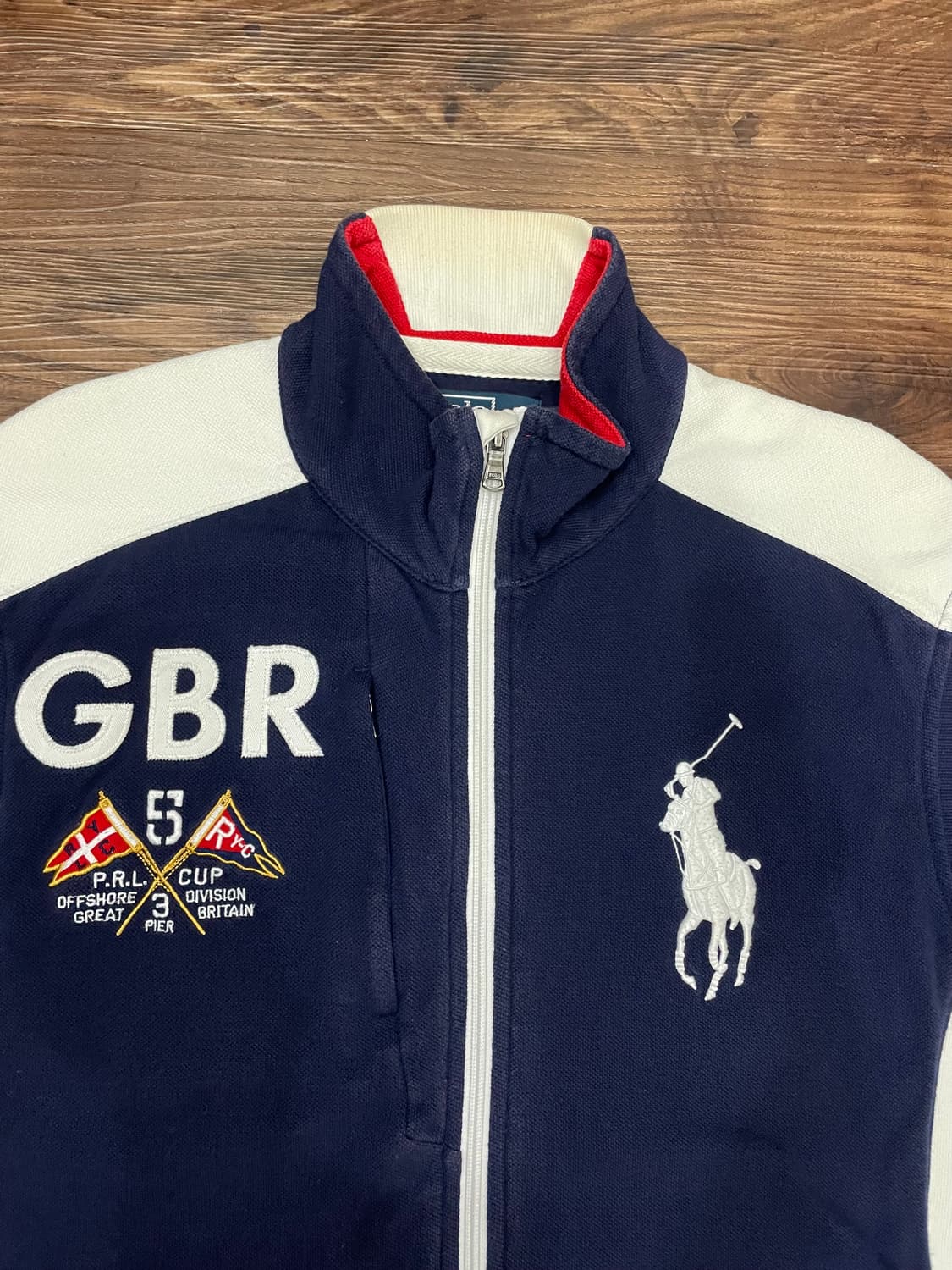 폴로 치프키프 빅포니 GBR 영국 코튼 집업 자켓 네이비 상품이미지2
