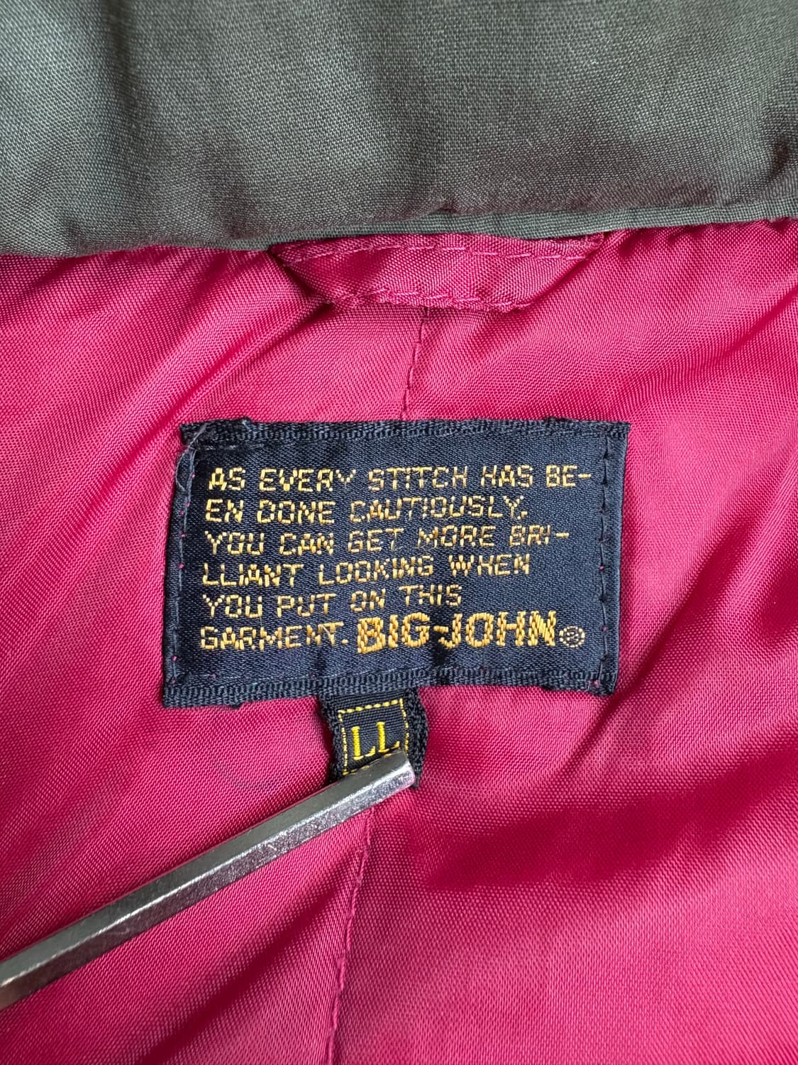 80-90s BIG JOHN 밀리터리 헌팅 자켓 상품이미지5
