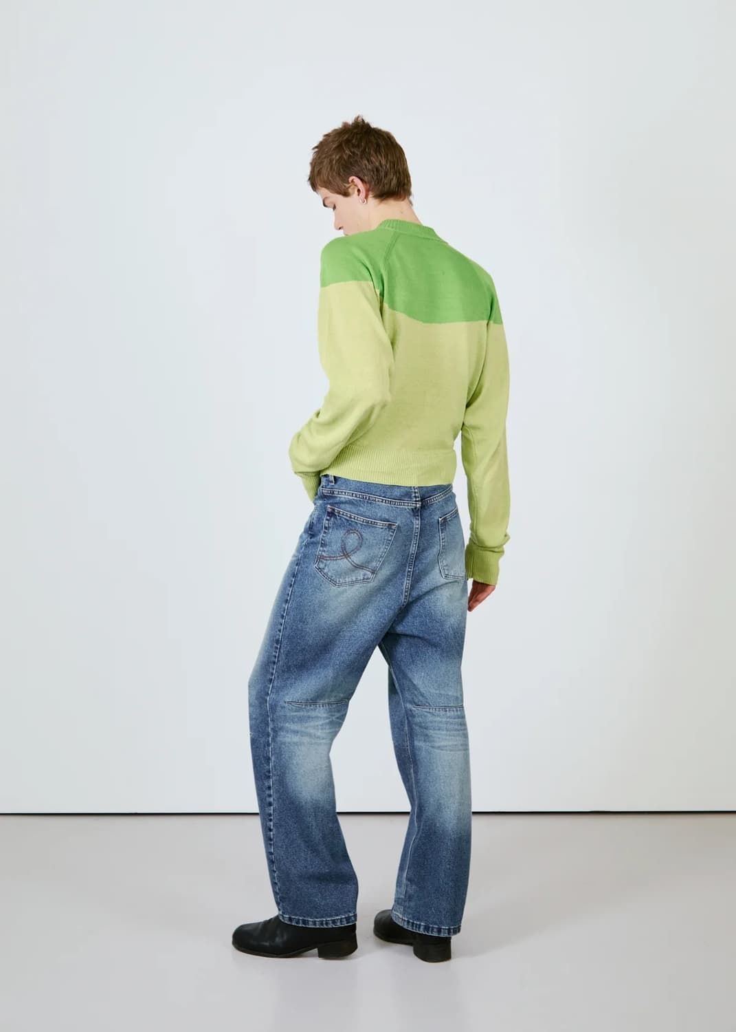 [1,2,3]에드워드 커밍 Half Moon Racer 가디건/그린 상품이미지3