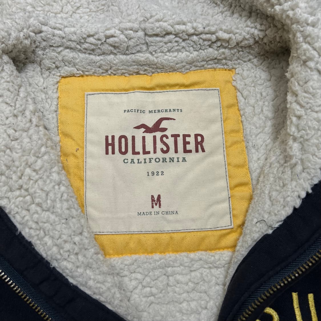 홀리스터 서프 자수로고 기모 후드집업 [다크 네이비] M/95 상품이미지5