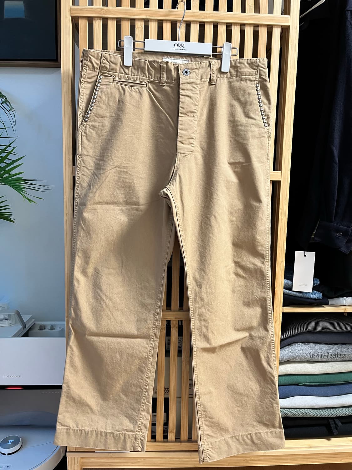 피어스 블랙아웃 커스텀 스터드 팬츠 상품이미지2