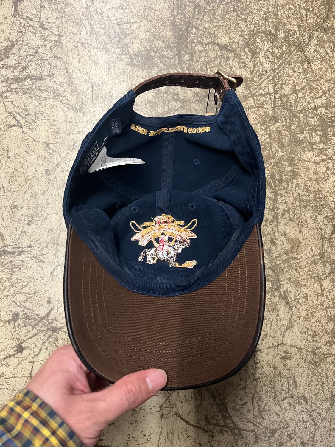 00s 폴로 랄프로렌 네이비 볼캡 가죽챙 상품이미지6