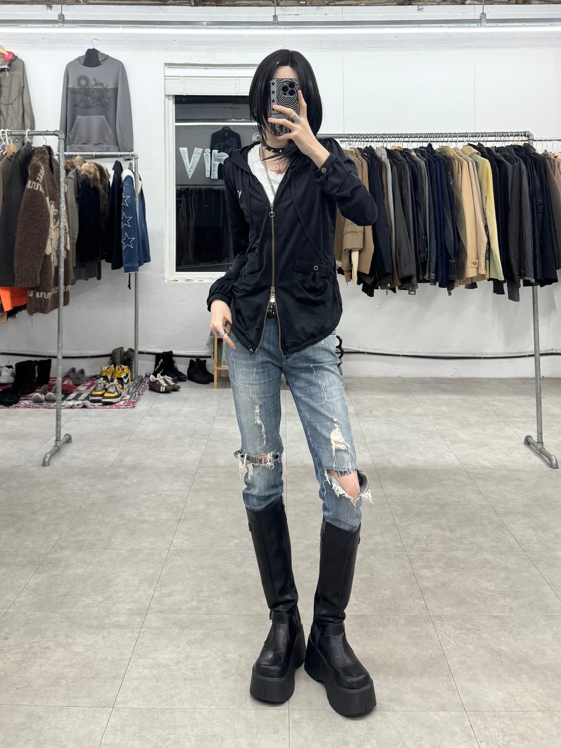 푸마 투웨이 후드 집업 상품이미지8