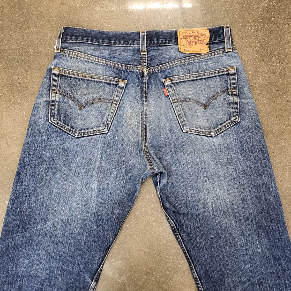 Levi's 리바이스 501 빈티지 데미지 워싱 청바지 상품이미지6