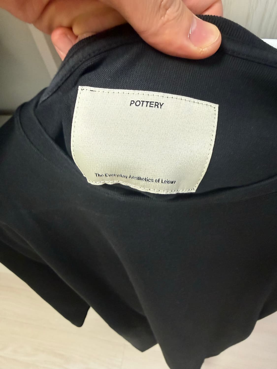 포터리 반팔 5사이즈 회색 검정 흰색 상품이미지4