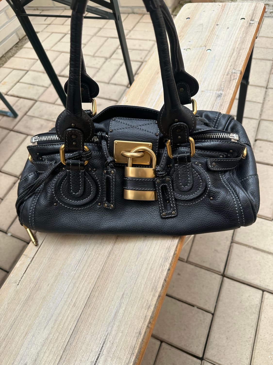 [A+ 정품] 끌로에 패딩턴백 블랙 금장 상품이미지2